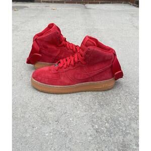 Nike Air Force 1 Suede High University Red 749266-601 Men’s Size 8